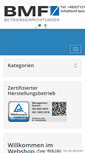Mobile Screenshot of bmf-betriebseinrichtungen.de